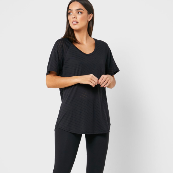 Adidas Tops - Adidas Black V-Neck Burnout Graphic Tee Short Sleeve Burnout t-shirt